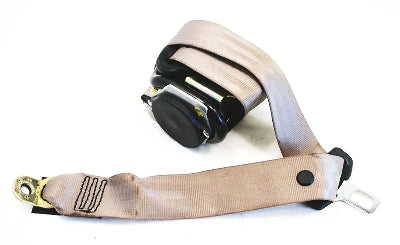 Center Rear Seat Belt 98-04 Audi A6 - Tan - Genuine - 4B9 857 807