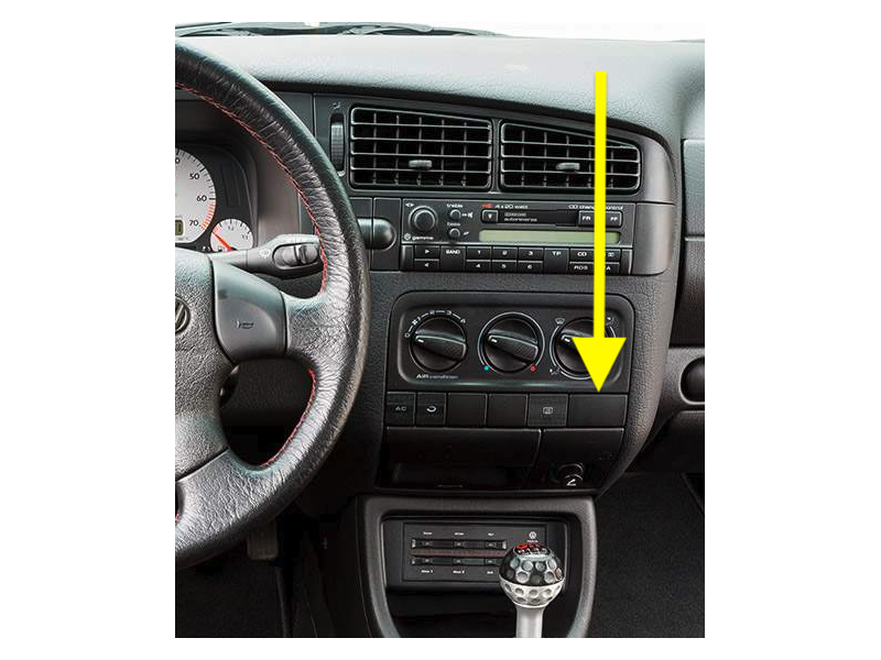 Dash Switch Blank Dummy Cover 93-99 VW Jetta Golf GTI MK3 - Genuine  1H0 858 180