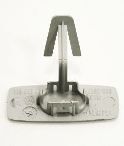 B Pillar Airbag Trim Clip Cap 99-05 VW Jetta Golf Gray Emblem Badge 1J0 853 437