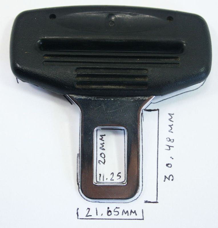 Set of 2 Male Seat Belt Seatbelt Buckle Clip VW Jetta Golf GTI Touareg Audi A4