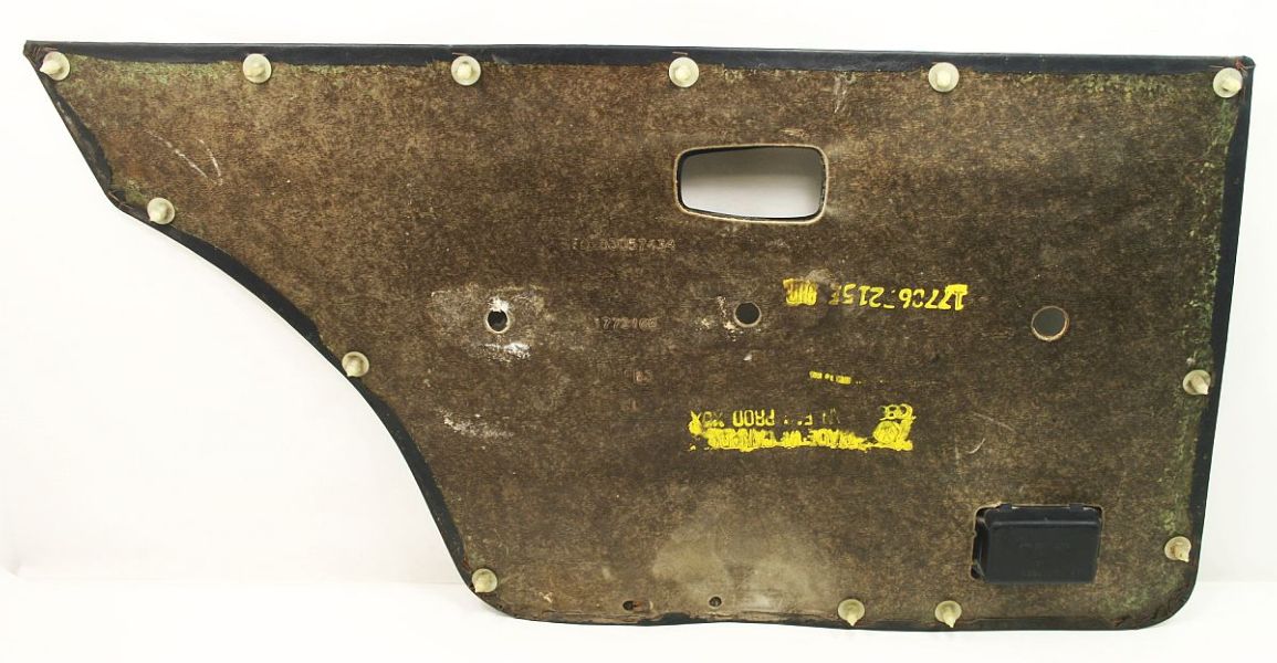 RH Rear Interior Vinyl Door Panel Blue 75-84 VW Rabbit MK1 4 Door - Genuine