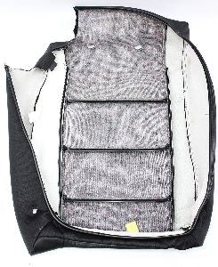 LH Rear Seat Backrest Cover 02-05 Audi A4 B6 - Black Leatherette - Genuine