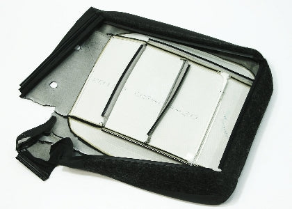 LH Rear Seat Backrest Cover 05-09 VW Jetta Rabbit MK5 - Gray Cloth - Genuine