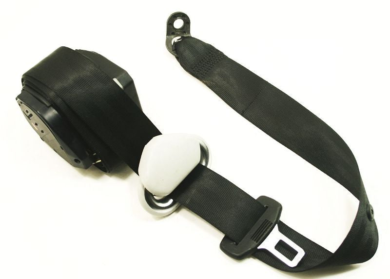 LH Rear Seatbelt Seat Belt 99-05 VW Jetta Golf MK4 Black Genuine - 1J5 857 805 E