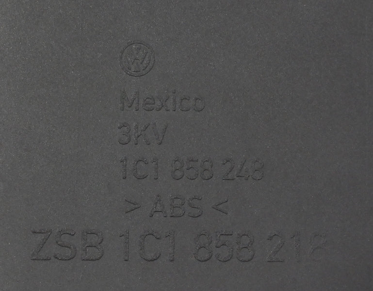 RH Dash Dashboard End Cover Cap Trim 98-10 VW Beetle Black Genuine - 1C1 858 218