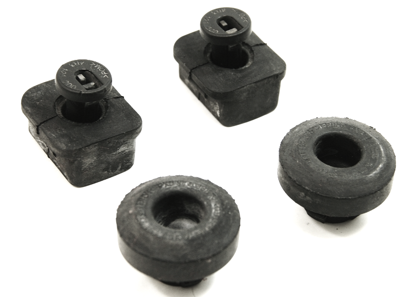 Radiator Bushing Mount Set 02-08 Audi A4 S4 B6 B7 - Genuine - 4B3 121 276 A