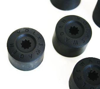 Set Of 5 Wheel Lug Bolt Nut Cap Covers W Jetta Rabbit GTI MK5 MK6 MK7 Passat B6
