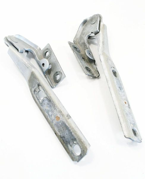 Hood Hinges Pair 96-01 Audi A4 B5 98-05 Passat - LY7M Silver - Genuine - 3B0 823 301 & 302