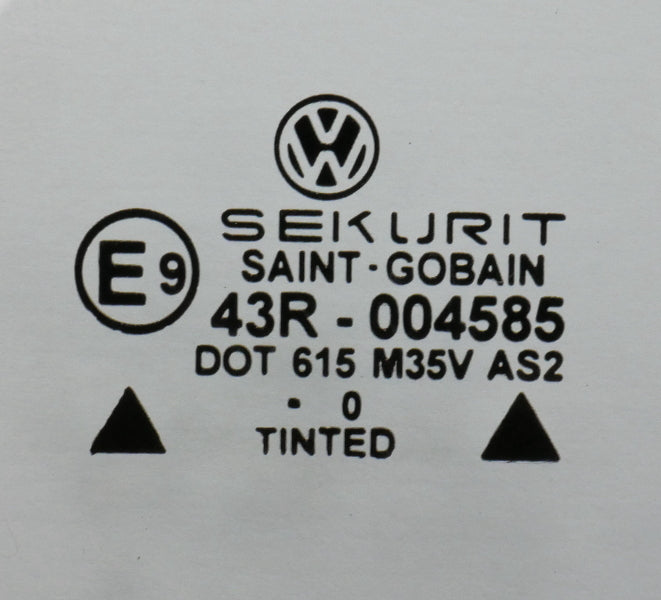 RH Front Door Window Side Exterior Glass 98-10 VW Beetle Coupe - Genuine