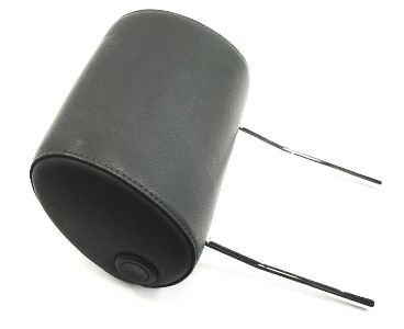 RH Front Seat Headrest Head Rest 02-05 Audi A4 B6 - Black Leatherette