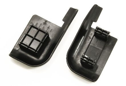 LH Seat Track Trim Cover Caps 02-05 Audi A4 B6 - Black - 8E0 863 497 / 864 509