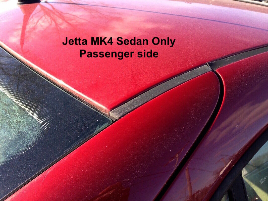 RH Rear Short Small Roof Molding Seam Channel Trim Seal 99-05 VW Jetta Sedan Mk4