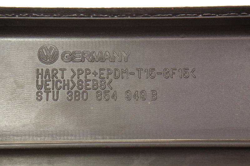 LH Rear Lower Door Trim Blade Molding 98-05 VW Passat B5 B5.5 - 3B0 854 949 B