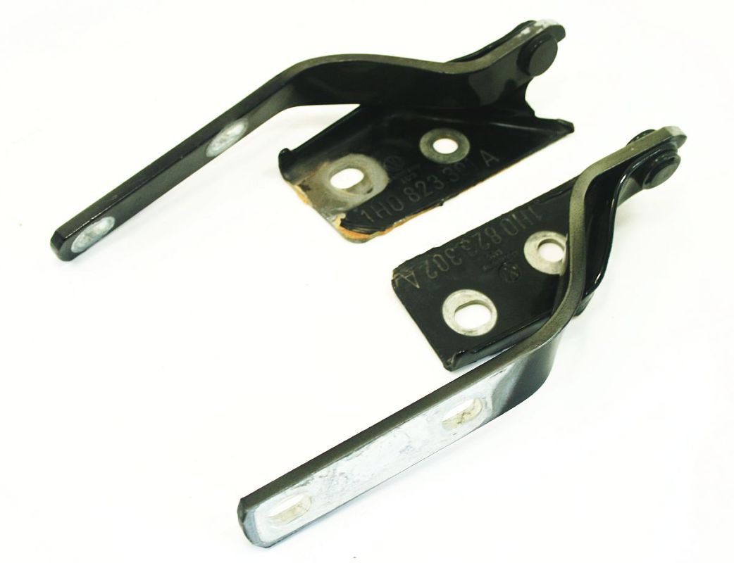 Hood Hinges Pair 93-99 VW Jetta Golf GTI Cabrio MK3 L041 Black - 1H0 823 301 A