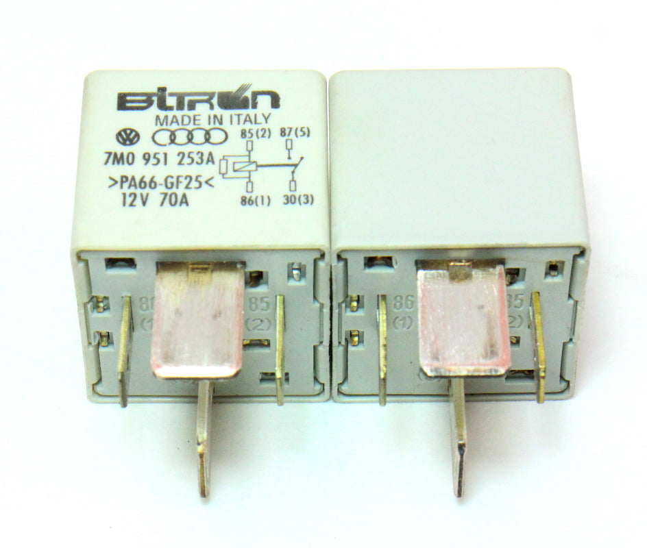 2x Relay # 100 VW Audi Jetta Rabbit Golf Cabrio Passat Eurovan - 7M0 951 253 A