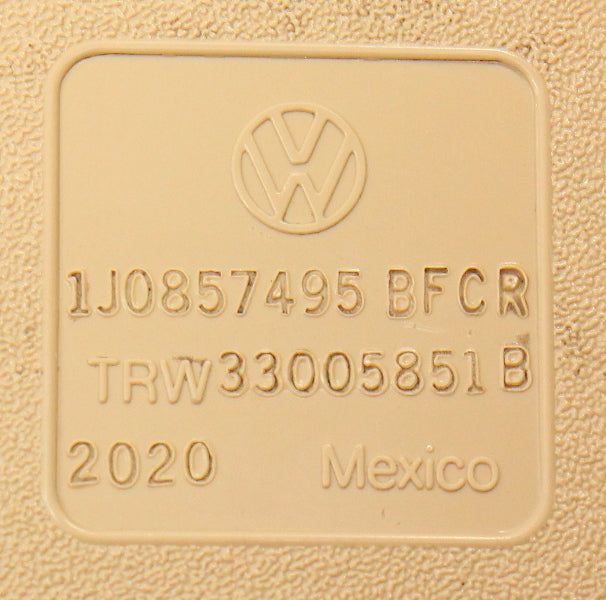 RH Rear Seat Belt Receiver VW Jetta Golf GTI Mk4 Seatbelt - Genuine 1J0 857 495