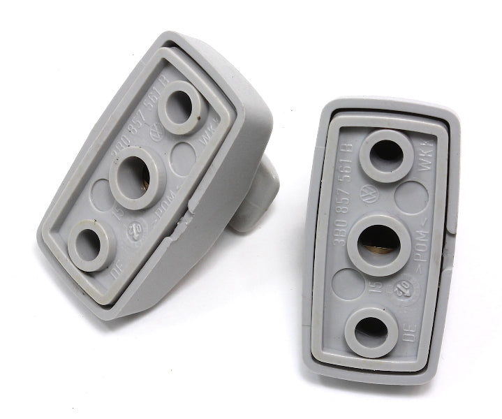 2x Sunvisor Clip Latch VW Jetta Golf MK4 Passat B5 Beetle Sun Visor 3B0 857 561