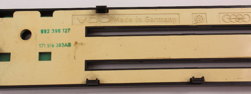 Climate Control Face Trim Plate 81-93 VW Cabriolet Jetta MK1 - 171 919 383 AB