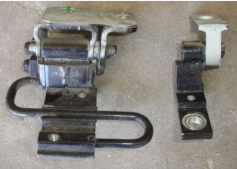 RH Rear Door Hinges 98-05 VW Passat B5 - Black LC9Z - Genuine