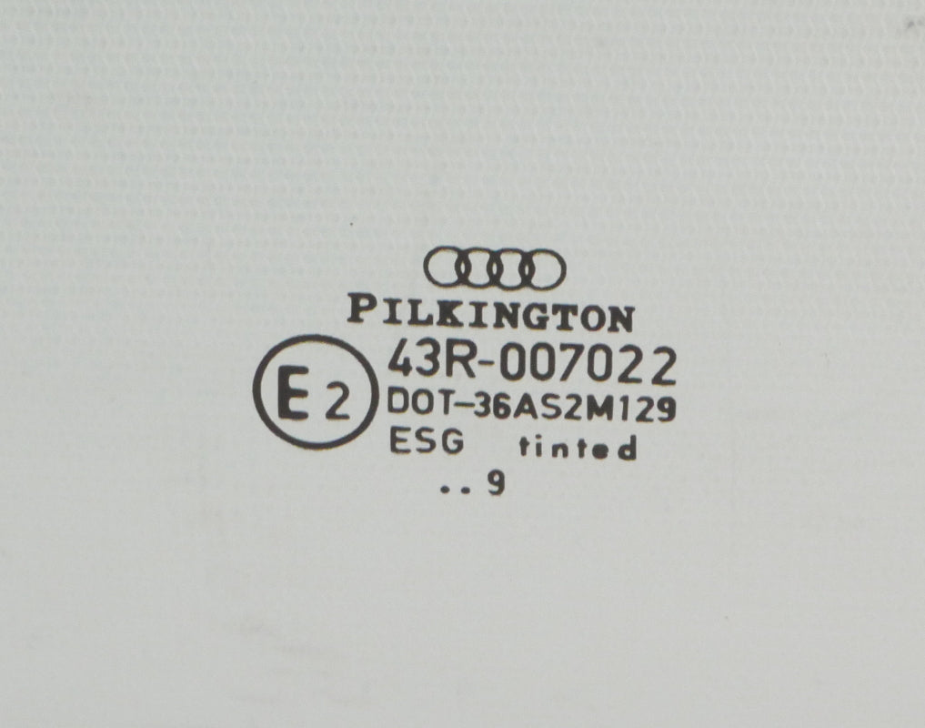 RH Rear Door Window Side Glass 96-02 Audi A4 S4 B5 Sedan - Genuine