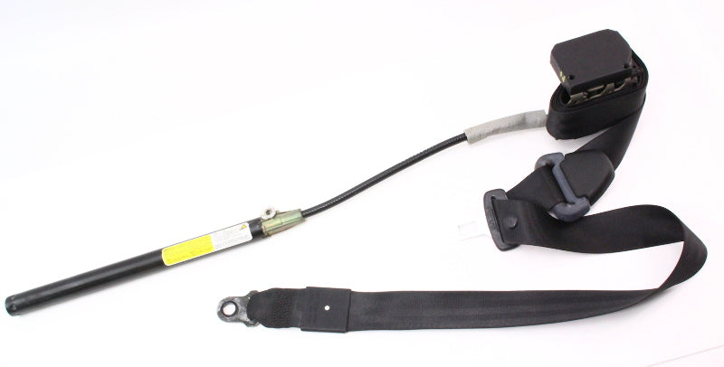RH Front Seat Belt 95-97 VW Passat B4 - Black - Genuine - 3A0 857 706 B