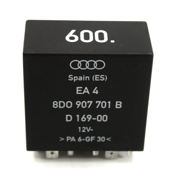 Relay # 600 Foglight Control Audi A4 S4 B5 A8 S8 D2 - Genuine - 8D0 907 701 B