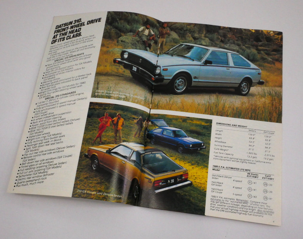 Original Dealer Showroom Brochure - 1980 Datsun 280-ZX 210 310 510