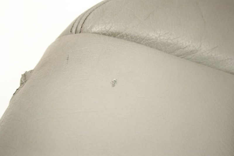 RH Front Seat Back Rest Backrest Cover 02-05 Audi A4 Gray Leather - Genuine