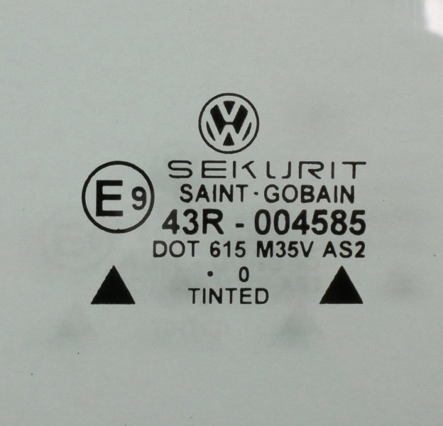 LH Driver Door Window Side Exterior Glass 98-10 VW Beetle Coupe - Genuine