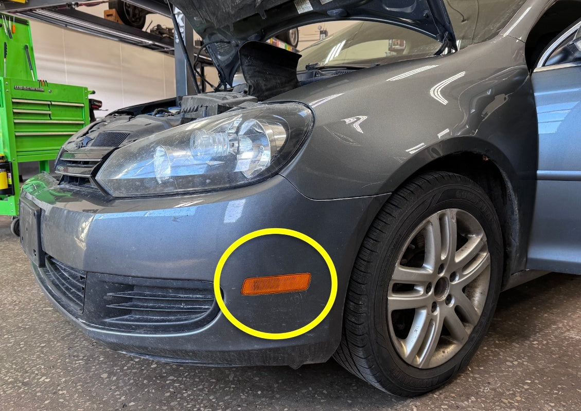 Side Marker Bumper Light Bulb Socket Plug Wiring Pigtail VW Jetta Golf Passat A6