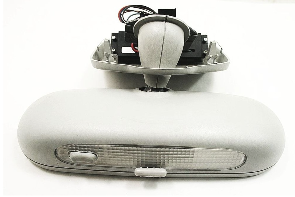 Interior Rear View Mirror & Clock 99-01 VW Beetle - Genuine OE   1C0 857 511 B