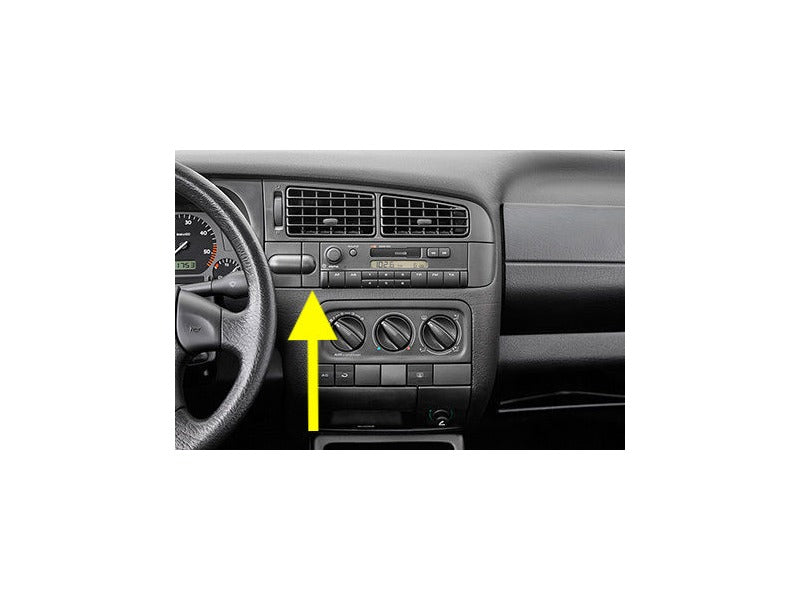 Small Dash Radio Trim Cap 93-99 VW Jetta Golf GTI Cabrio MK3 - 1H6 819 741 A