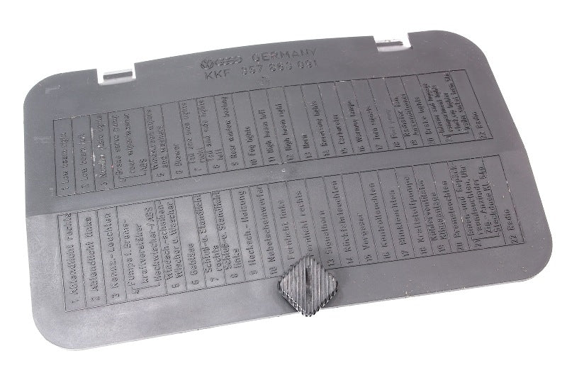 Lower Dash Fuse Diagram Door Trim Panel VW Passat 95-97 B4 - 357 863 091