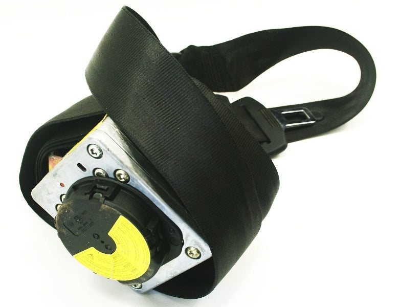 LH Rear Seat Belt 98-05 VW Passat B5 B5.5 - Black - Genuine - 3B5 857 805 D