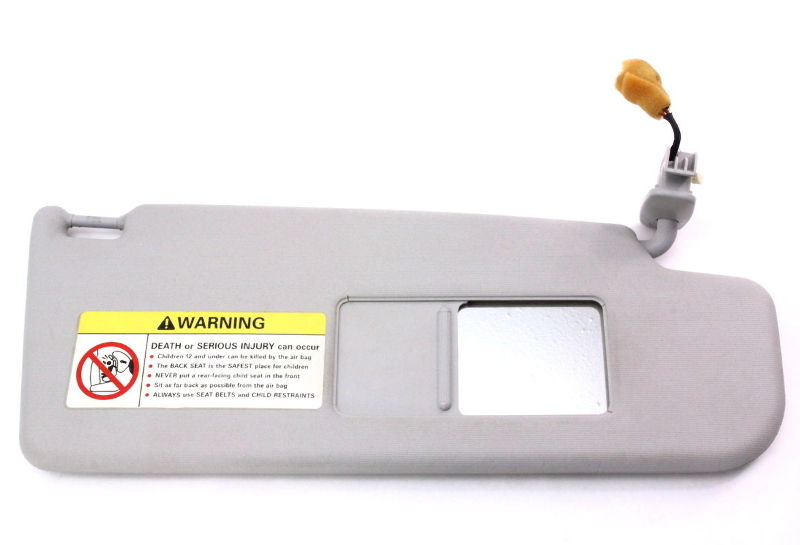RH Sunvisor Sun Visor VW Jetta Golf GTI Mk4 Beetle Passat B5 Grey - Genuine