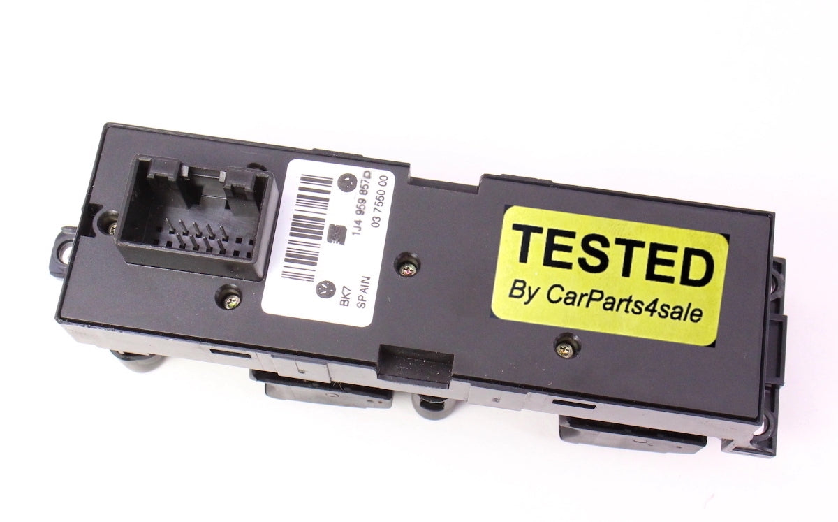 Driver Master Window Switch VW Jetta Golf MK4 Passat - Genuine - 1J4 959 857 D