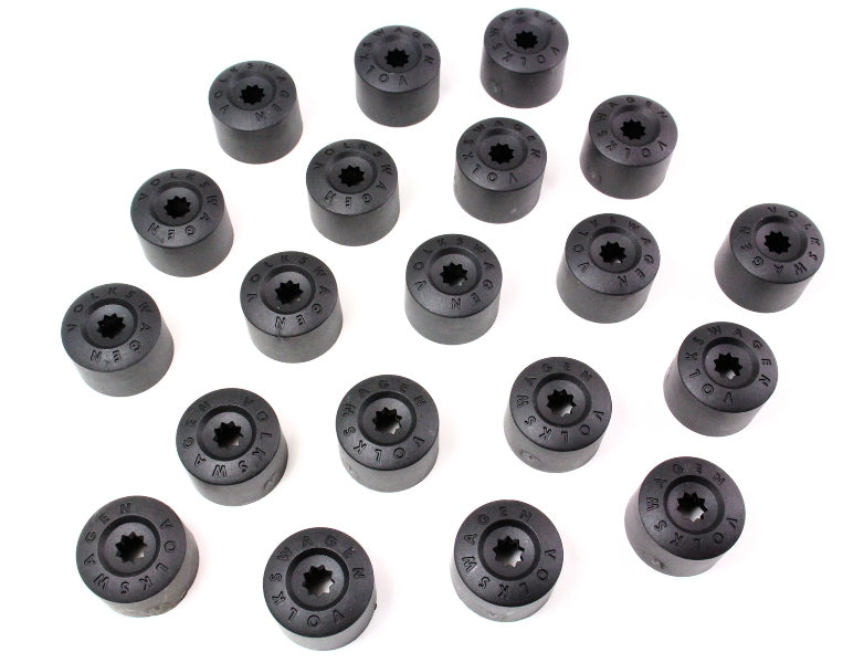 Set Of 20 Wheel Lug Bolt Nut Cap Covers W Jetta Rabbit GTI MK5 MK6 MK7 Passat B6