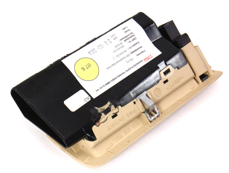 LH B Pillar Side Air Vent 04-06 VW Phaeton - Genuine - Tan Beige - 3D0 819 201 C