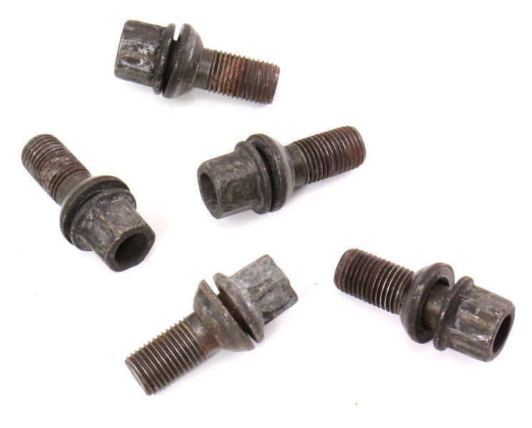 5x Stock Factory Lug Bolts Nuts 04-06 VW Phaeton Audi A6 C5 A8 V8 - Genuine