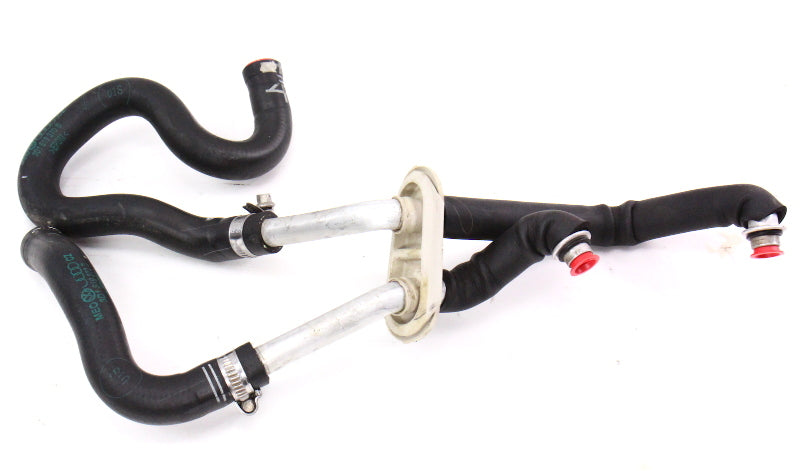 Metal Heater Core Coolant Hose Lines 04-06 VW Phaeton - Genuine - 3D1 819 372 B