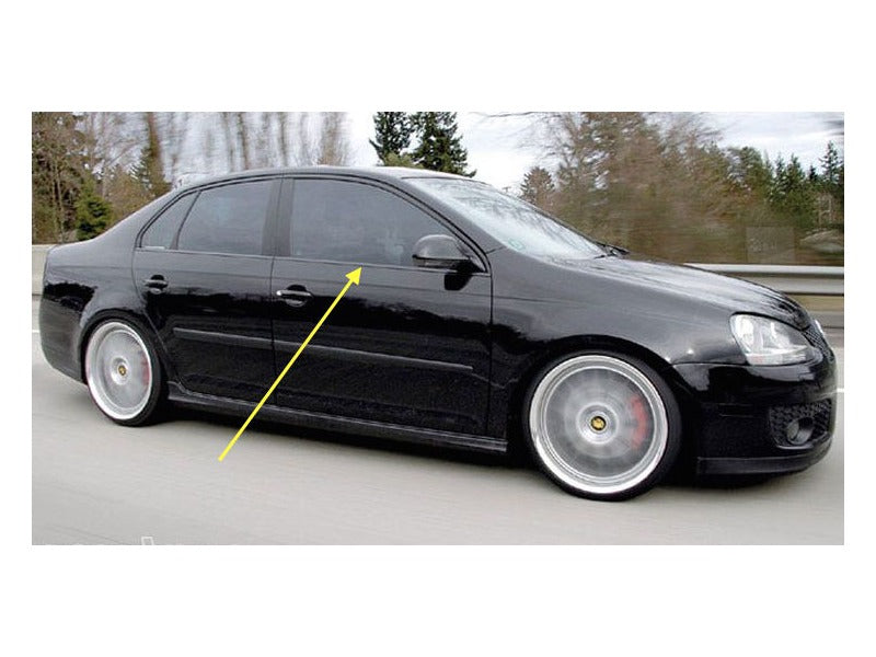 RH Front Exterior Door Window Scraper Trim Molding 05-10 VW Jetta Rabbit GTI MK5