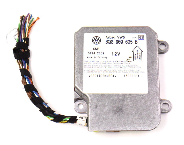 Airbag Air Bag Control Module Computer - 00-01 VW Passat B5 - 6Q0 909 605 B