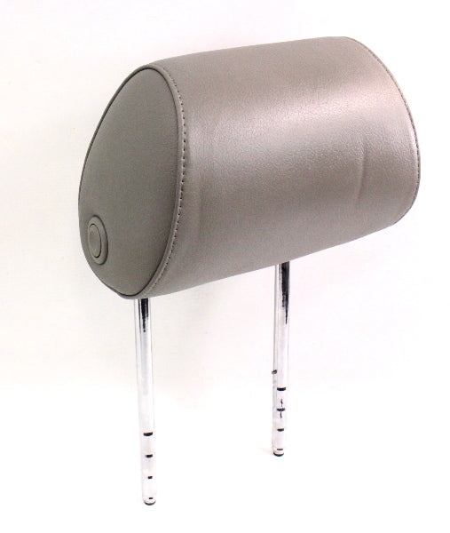 RH Front Headrest 98-04 Audi A6 C5 - Grey Leather Head Rest - Genuine
