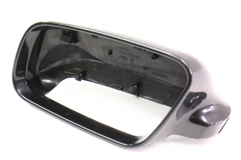 LH Exterior Side View Mirror Cap Cover 99-02 Audi A4 B5 - Black - 8D0 857 507