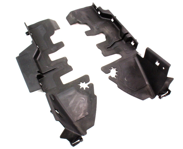 Radiator Shroud Guide Ducts 06-10 VW Passat B6 Genuine - 3C0 121 283 B / 284 B