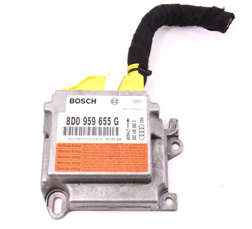 Airbag Air Bag Module Computer 01-02 Audi A4 S4 B5 - Genuine - 8D0 959 655 G