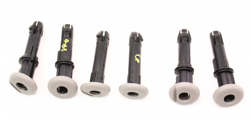 Rear Seat Head Rest Post Insert Guide Tubes Audi A4 02-05 B6 - Grey - Genuine