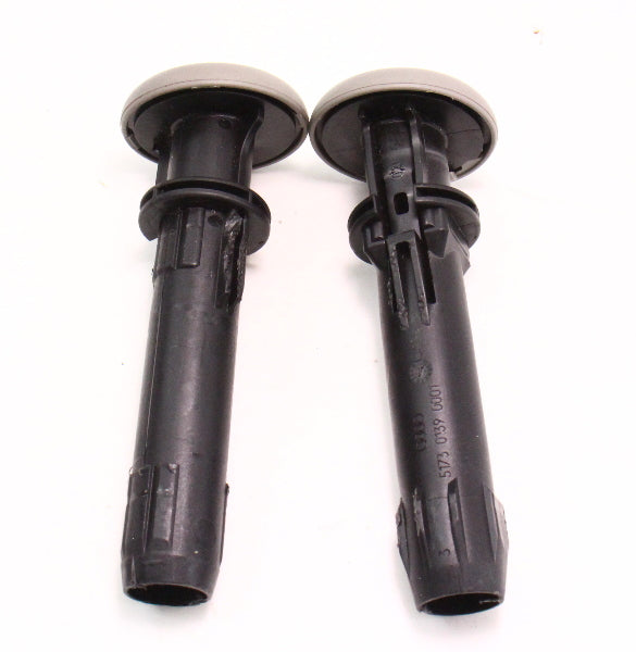 Front Seat Head Rest Post Insert Guide Tubes Audi A4 02-05 B6 - Grey - Genuine