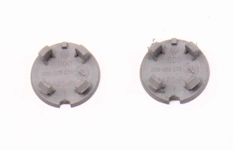 2x Center Console Side Screw Cover Caps 04-06 VW Phaeton - Genuine - 3D0 863 276