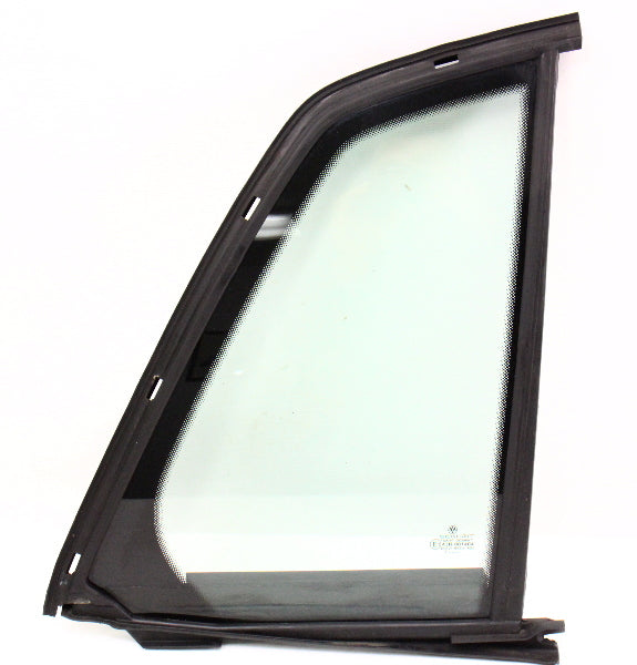 RH Rear Small Quarter Door Side Window Glass 04-06 VW Phaeton - Genuine